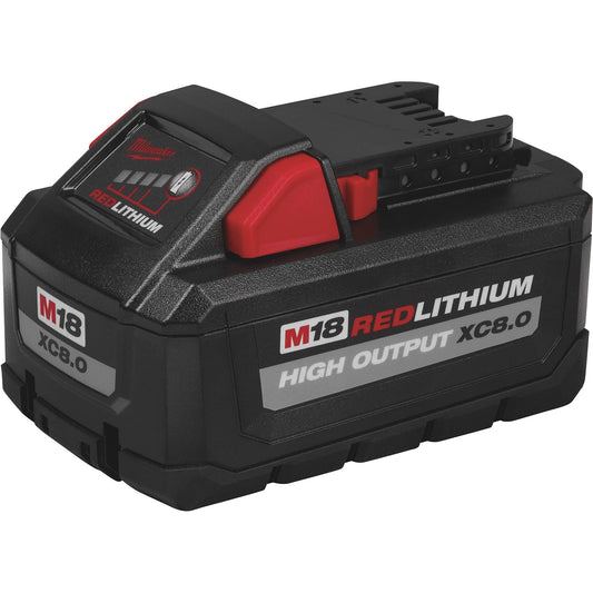 Milwaukee 48-11-1880 M18 REDLITHIUM HIGH OUTPUT 18v 8.0 Ah Lithium-Ion Battery Pack