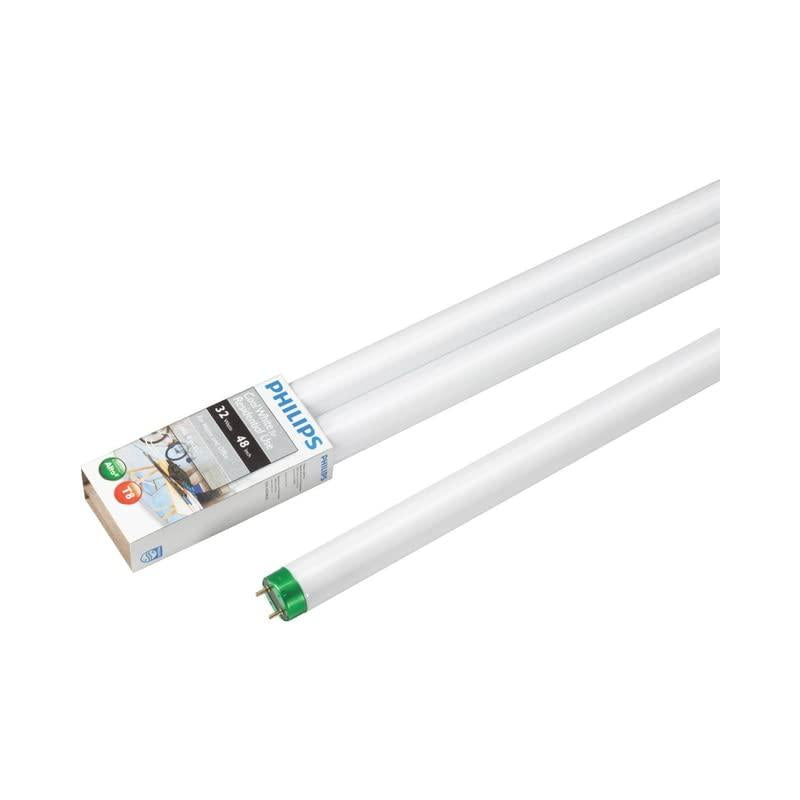 Philips Alto 32 W T8 1 in. D X 48 in. L Fluorescent Tube Light Bulb Cool White Linear 4100 K 2 pk