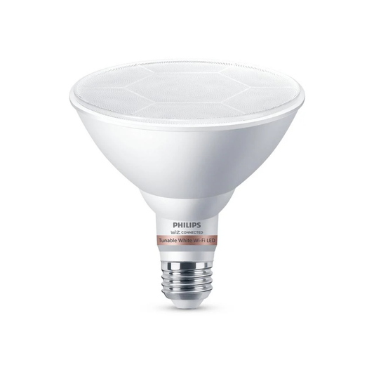 Philips 120-Watt Equivalent PAR38 LED Smart Wi-Fi Tunable White Light Bulb Powered by WiZ with Bluetooth (1-Pack)