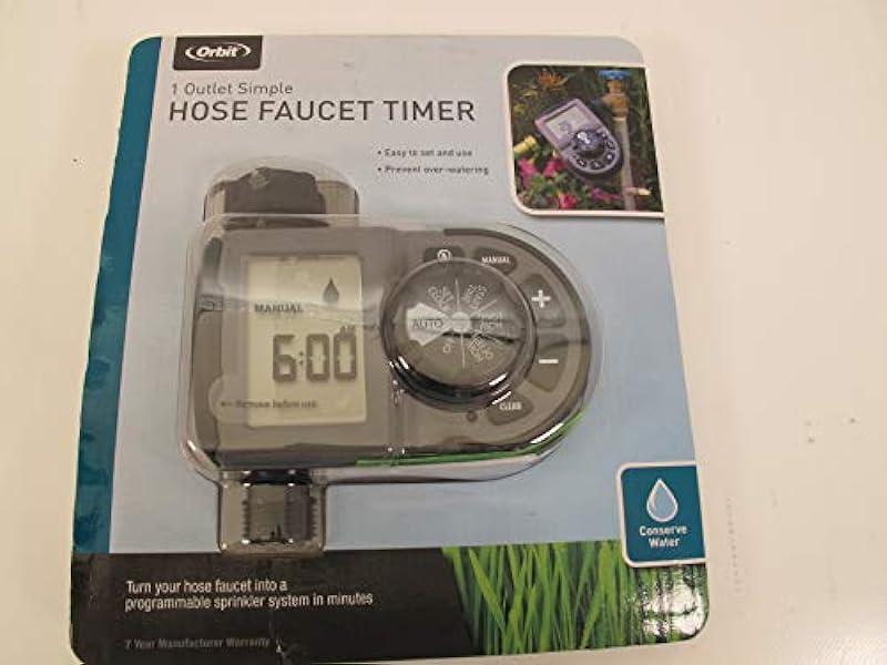 Open Packaging Orbit 1-Outlet Hose Faucet Timer