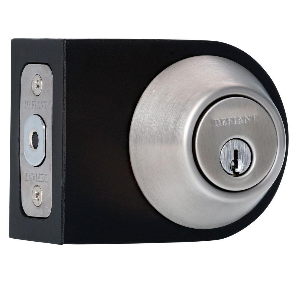 Deadbolt Stainless Steel Keyed Both Sides-154 695