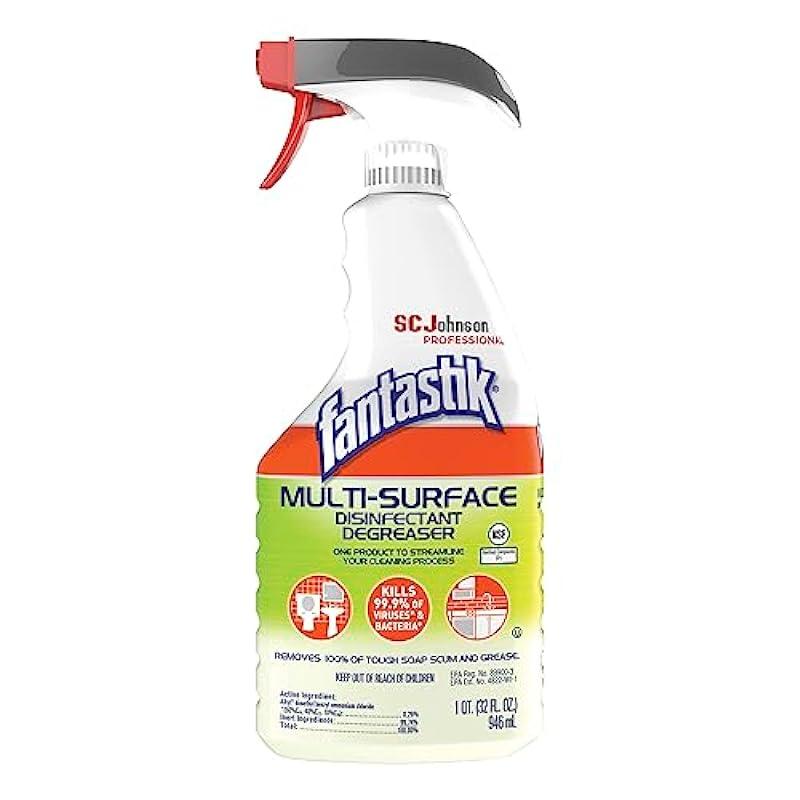 Fantastik SC Johnson Professional Disinfectant Degreaser, Fresh Scent, 32 Oz