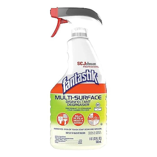 Fantastik SC Johnson Professional Disinfectant Degreaser, Fresh Scent, 32 Oz