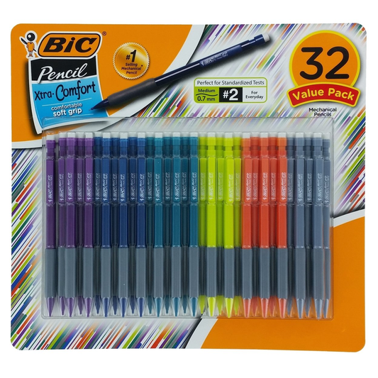 BIC - Matic Grip Mechanical Pencil HB 2 0.7mm - 32 Pencils