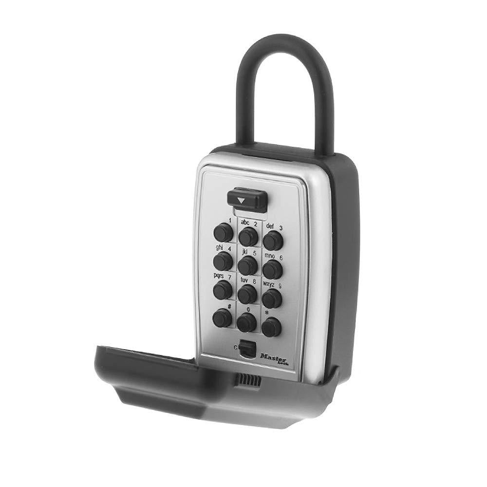 Master Lock 5422EC 5422D Portable Push Button Lock Box, 3-1/2 In. H. x 2-1/4 In. W. x 1 In. D, Black