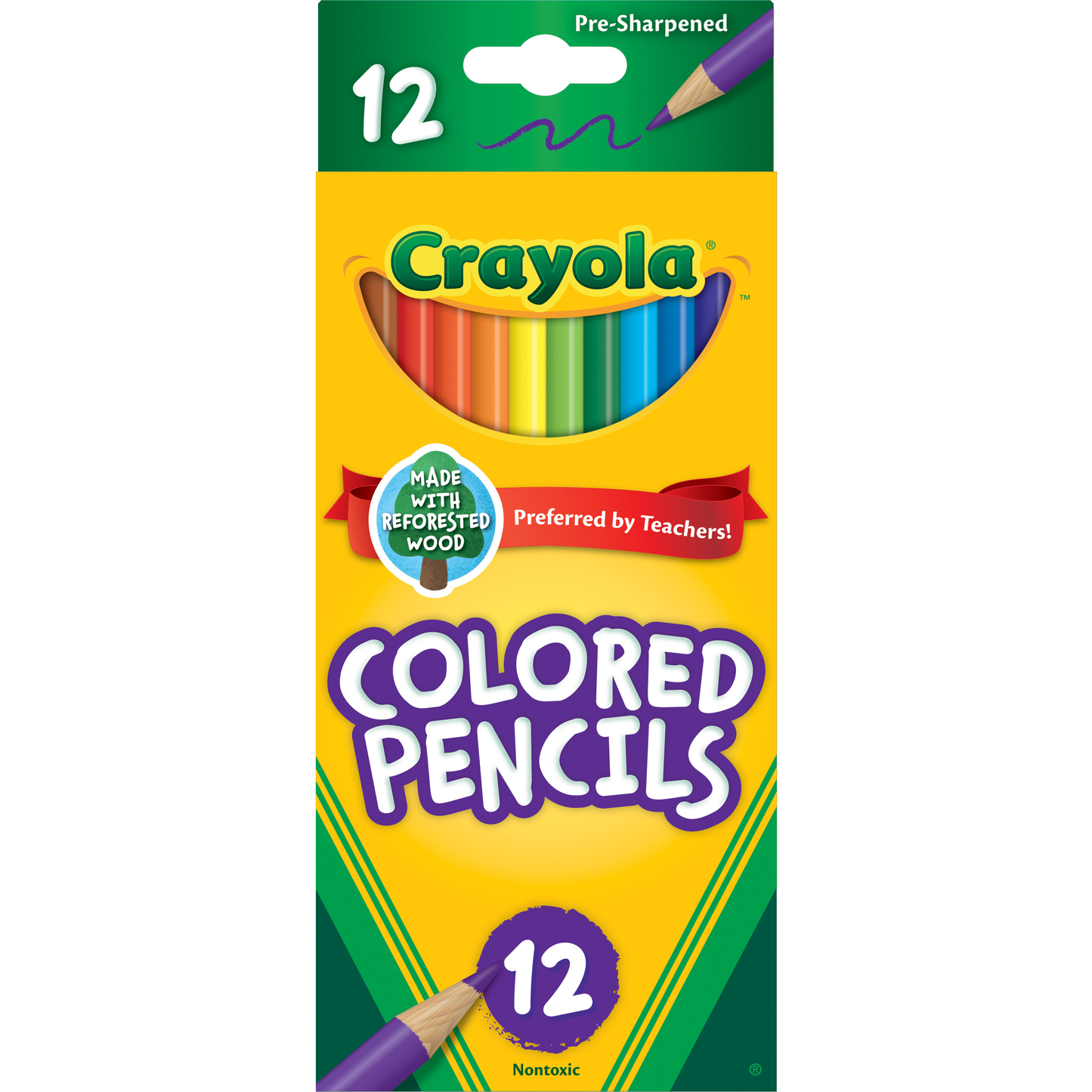 Crayola 12ct Colored Pencil Sidecounter BIN