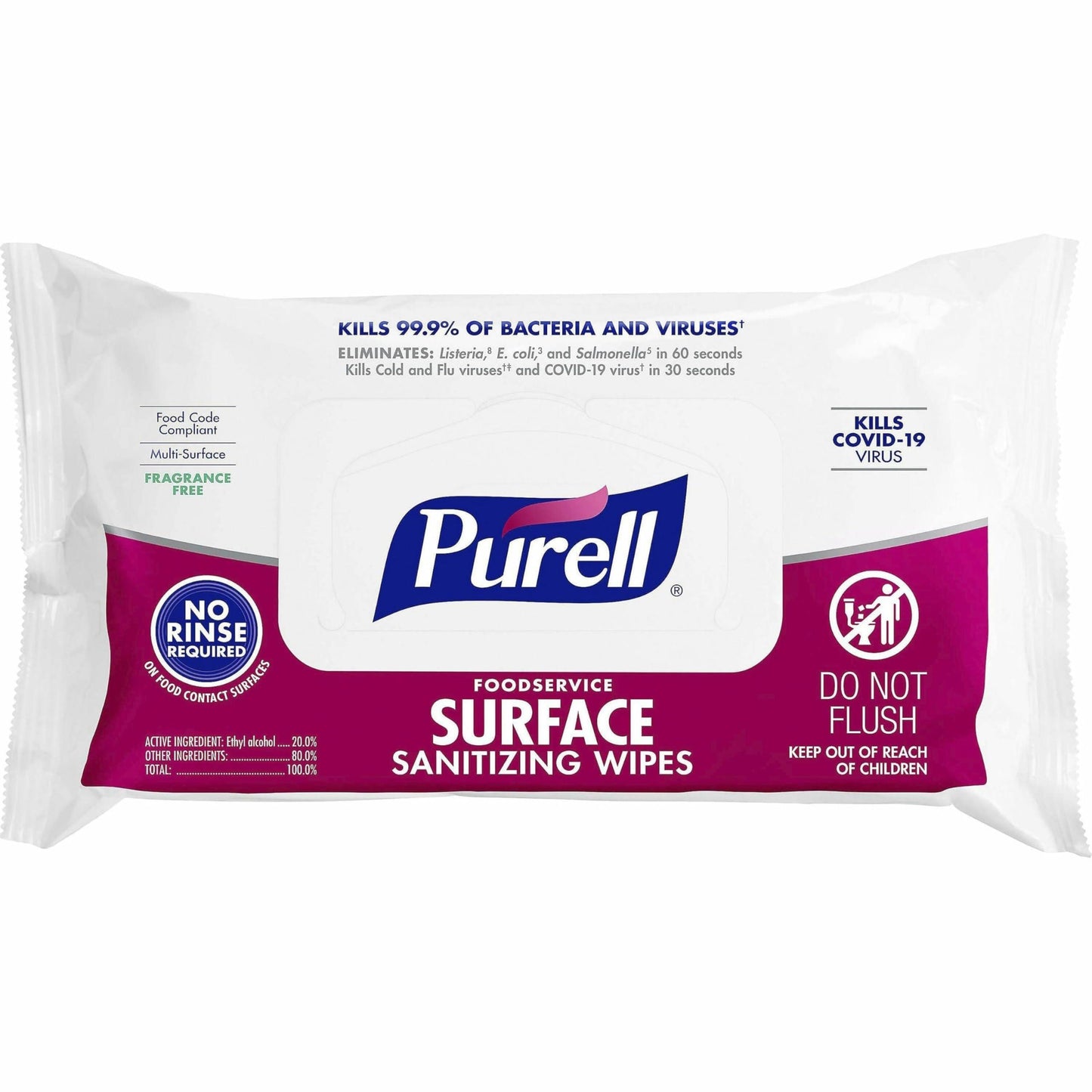 PURELL Foodservice Surface Wipes, 72 Count