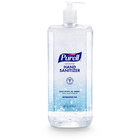 Purell Advanced Hand Sanitizer Refreshing Gel, Clean Scent, 1.5 Liter Pump Bottle