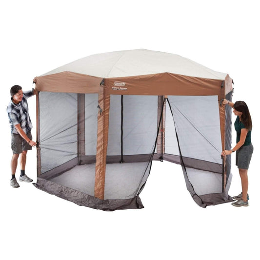 Coleman Back Home Screen Canopy Tent with Instant Setup, Outdoor Gazebo for Bug-Free Lounging, Shelter Fits Over Picnic Tables for Parties, Events, Tailgating, Picnics, & More