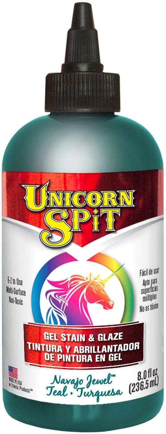 Unicorn SPiT, Navajo Jewel, 5771011 Gel Stain & Glaze, 8 Ounce Bottle