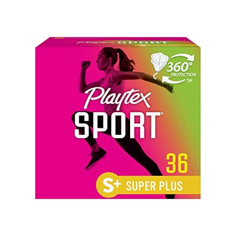 Playtex Sport Tampons, Super Plus Absorbency, Fragrance-Free - 36ct