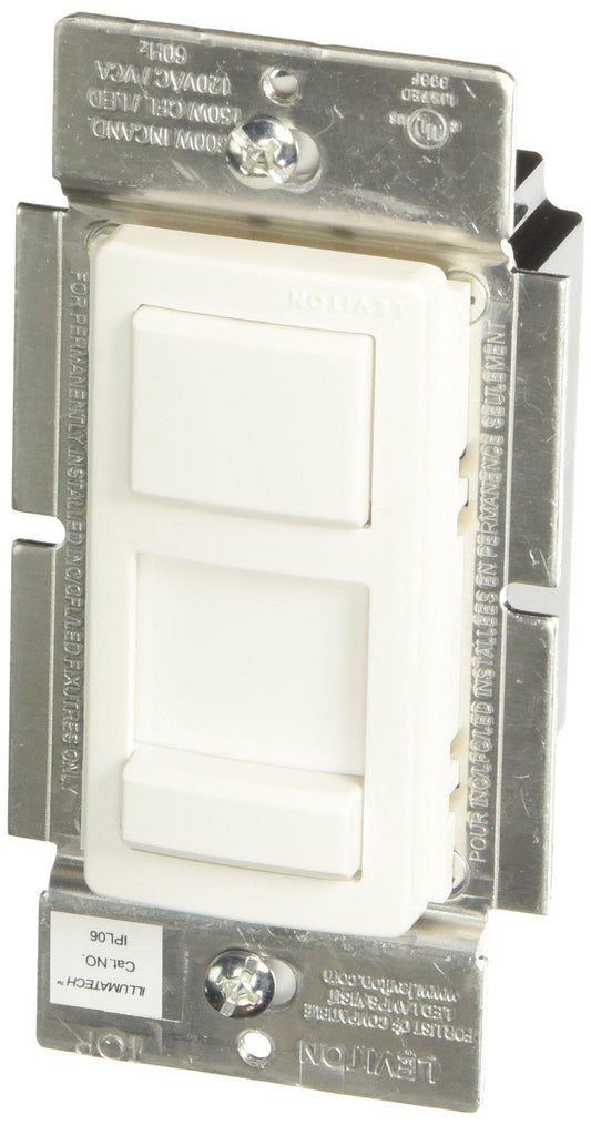 Leviton R50-IPL06-10M Single Pole 3 Way 120V Preset Slide Dimmer