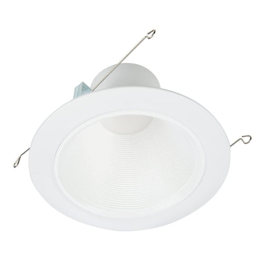 HALO 6 in. 3000K White Integrated LED Recessed Light Retrofit Trim Deep Baffle for Low Glare Title 20 Compliant