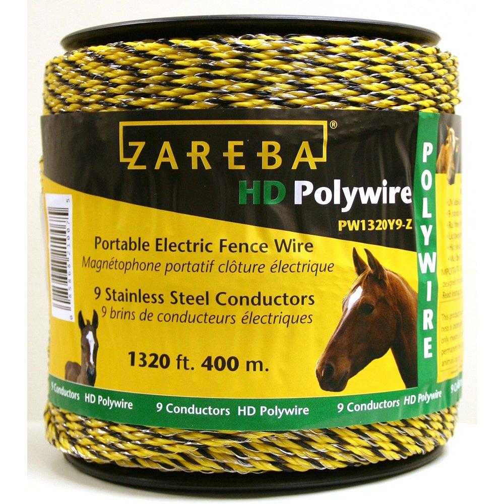 Zareba PW1320Y9-Z 400m Polywire with 9 Conductors