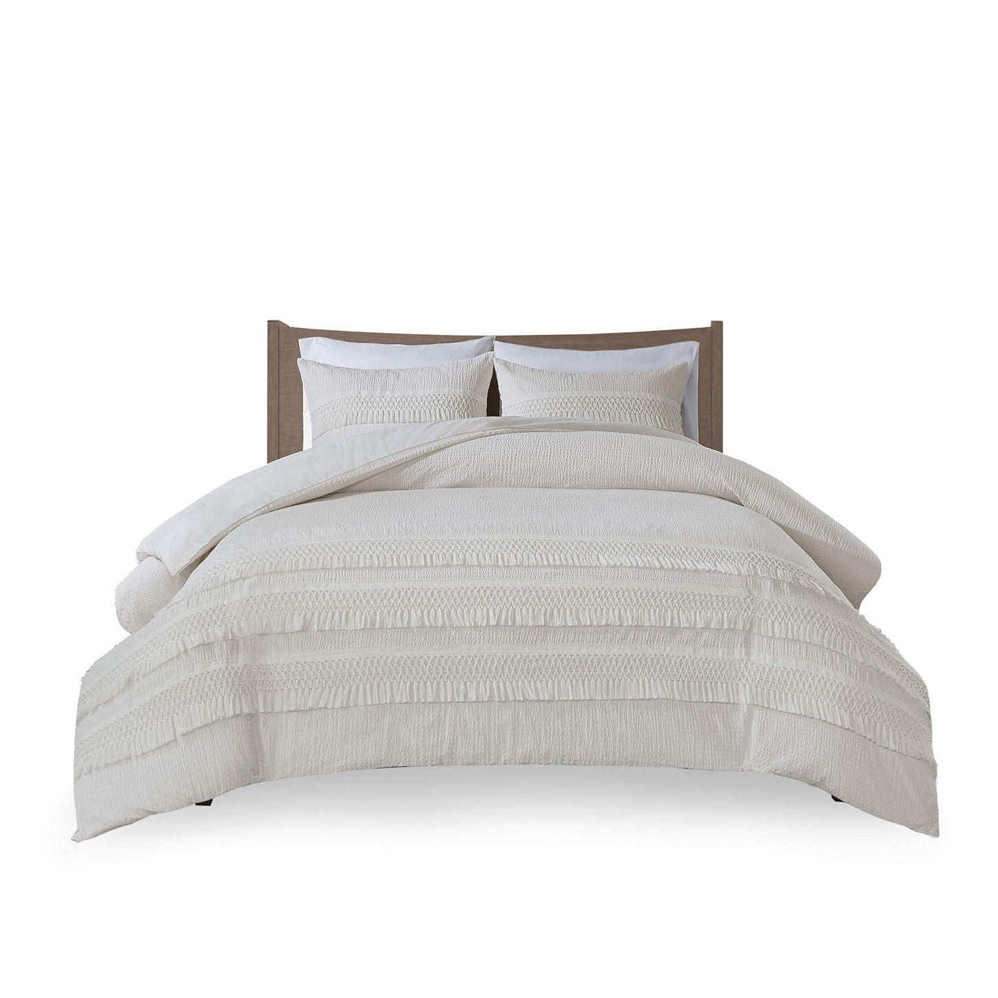 Madison Park Amaya 100% Cotton Seersucker w/ Tassels Comforter Set