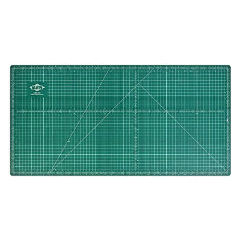 ALVIN Cutting Mat Professional Self-Healing 18" x 36" Model GBM1836 Green/Black Double-Sided, Gridded Rotary Cutting Board for Crafts, Sewing, Fabric - 18 x 36 inches