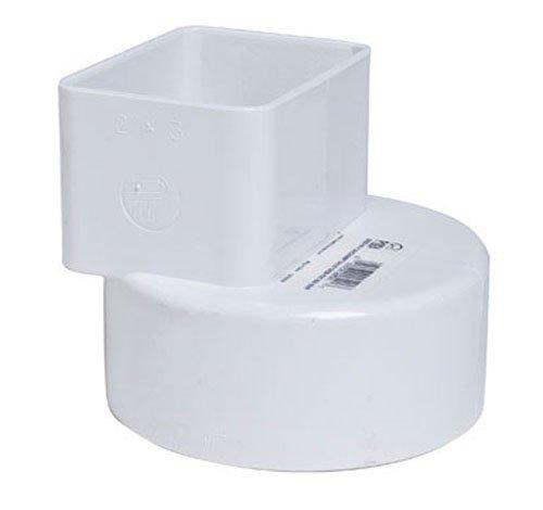 Plastic Trends 2 in. Hub x 3 in. Dia. Female Flush Downspout Adapter