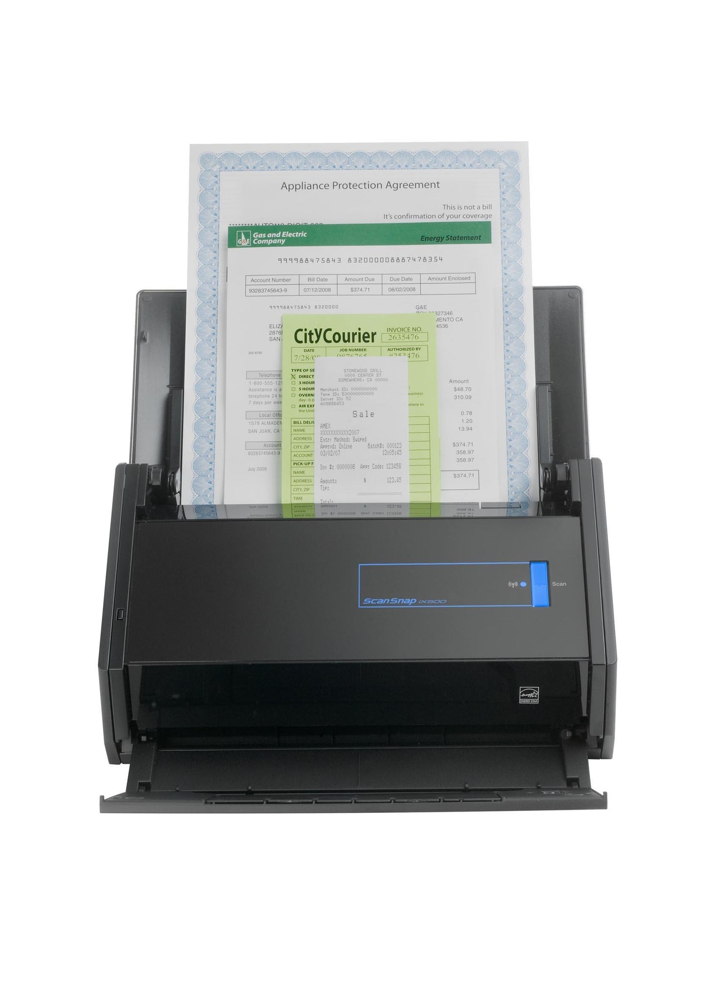 FUJITSU IX500 Scansnap Document Scanner (PA03656-B305) Black