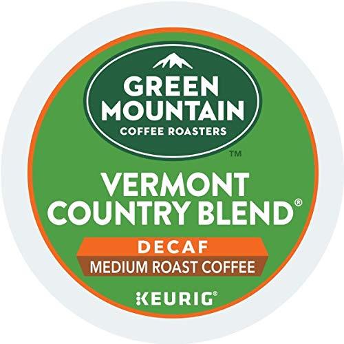 Green Mountain Coffee Vermont Country Blend Decaf, Medium Roast Coffee, 96 Count (4 Packs of 24)