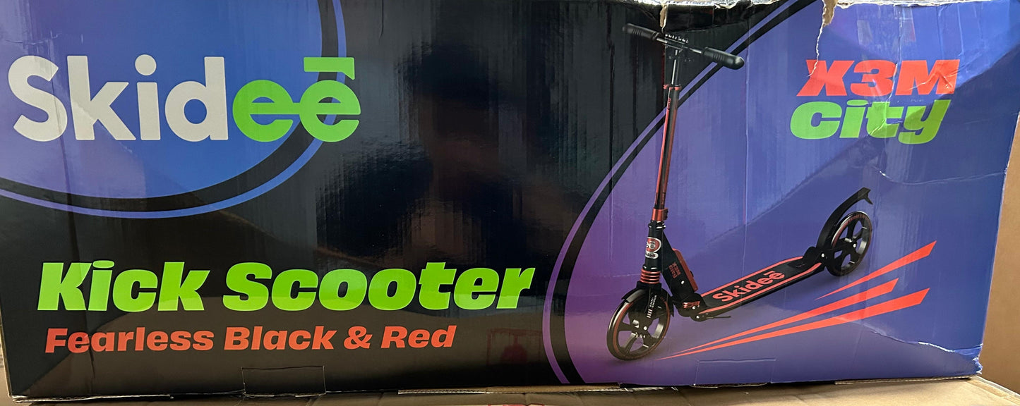 SKIDEE Scooter for Kids Ages 6-12 -Scooters for Teens 12 Years and Up-Adult Scooter with Anti-Shock Suspension -Scooter for Kids 8 Years and Up with 4 Adjustment Levels Handlebar Up to 41 Inches High