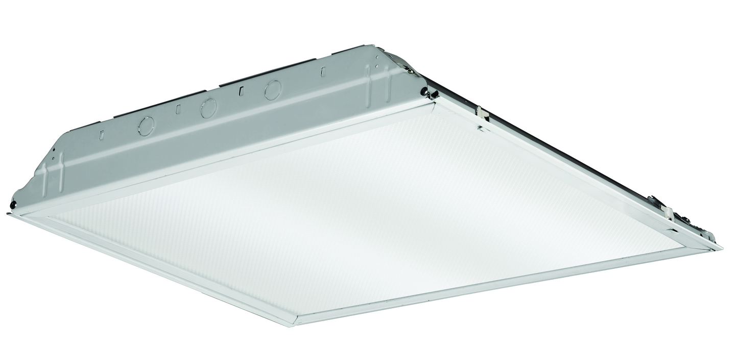 Lithonia Lighting 2GTL2 A12 120 LP840 2 ft. x 2 ft. GTL Prismatic Lens Lay-in 2000 lumens 4000K CCT, 1 Count (Pack of 1), Non-Dimmable