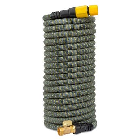 HydroTech 100ft Expandable Burst Proof Hose - Yellow: Durable Flexible Garden Watering, Kink & Corrosion Resistant