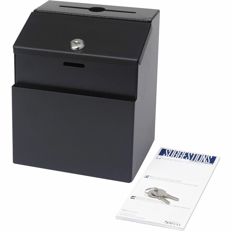 Safco Products Steel Suggestion Box 4232BL, Black