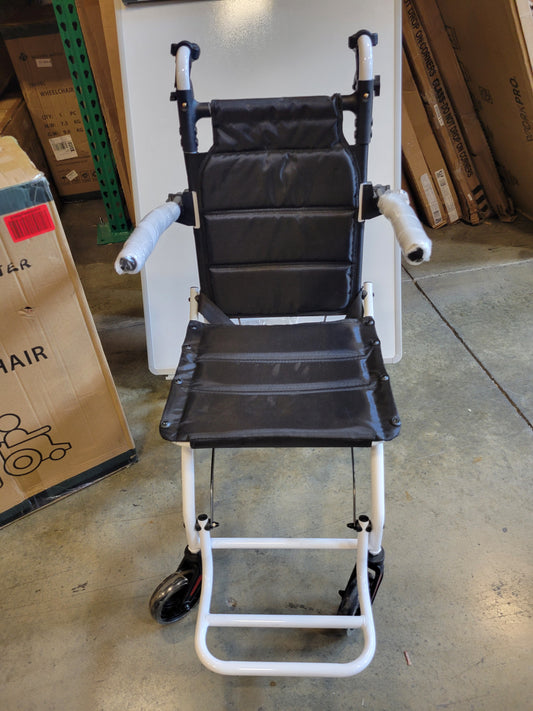 Lightweight Transport Wheelchair W/Handbrakes, Folding Transport Chair for Adults