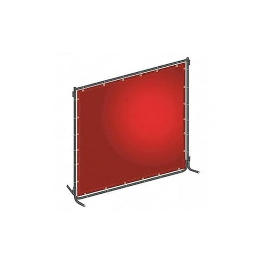 Welding Screen, 8 ft. W, 6ft, 0.014 in., Red