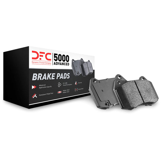 Dynamic Friction Company 5000 Advanced Brake Pads - Ceramic 1551-1895-00-Rear Set