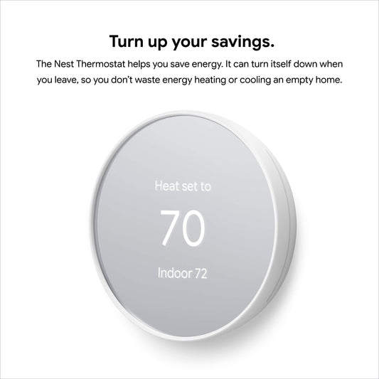 Google Nest Thermostat - Smart Thermostat for Home - Programmable Wifi Thermostat