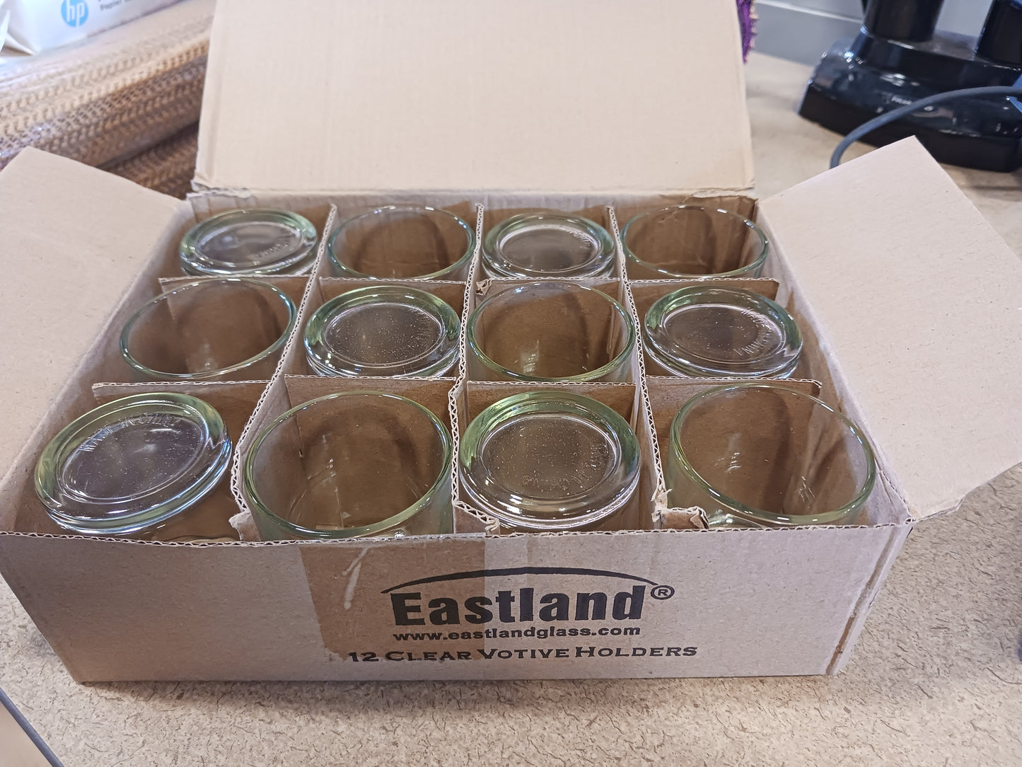 Eastland Set of 12 Clear Standard Votive Holders