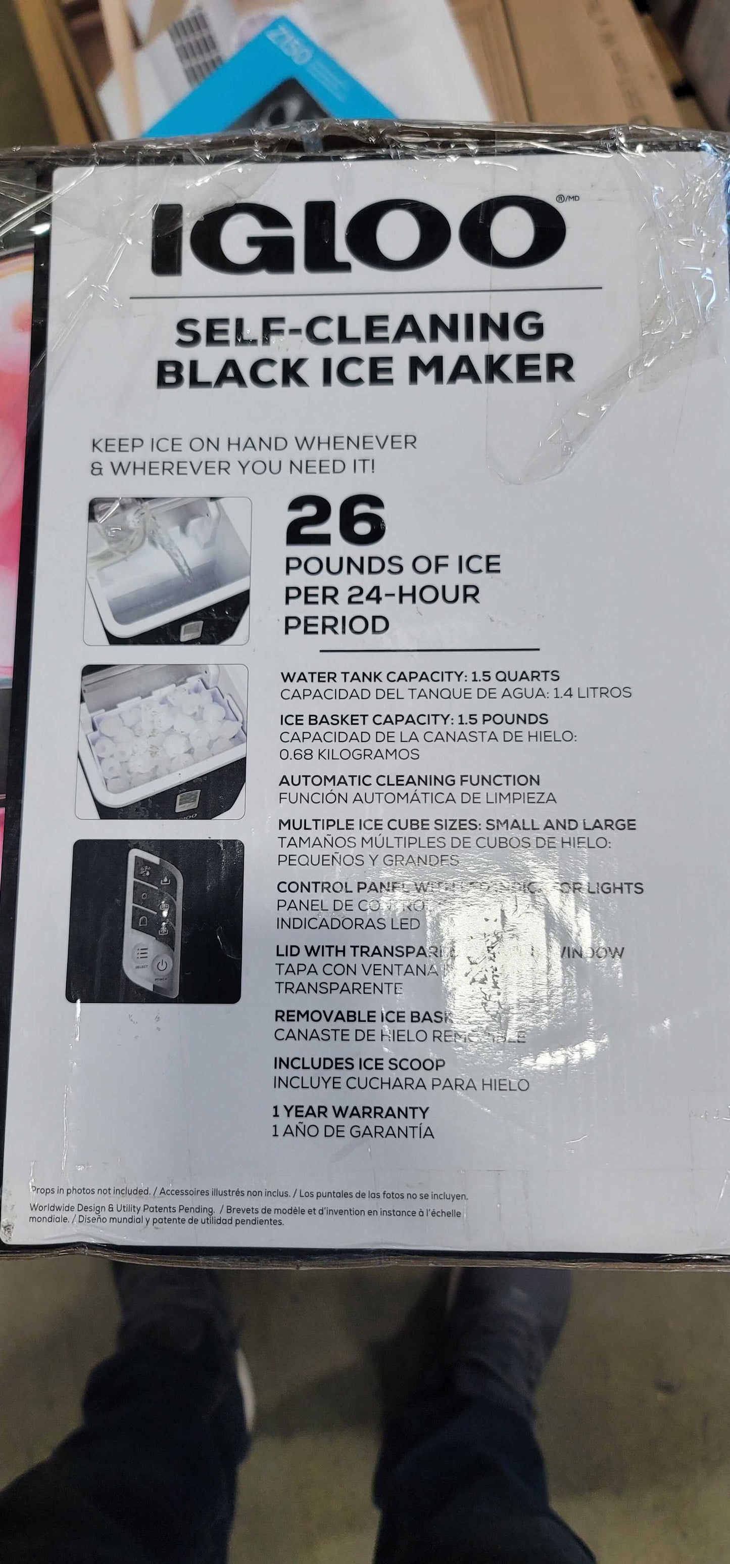 Igloo 26 lb. Portable Ice Maker in Black listing#286230785468