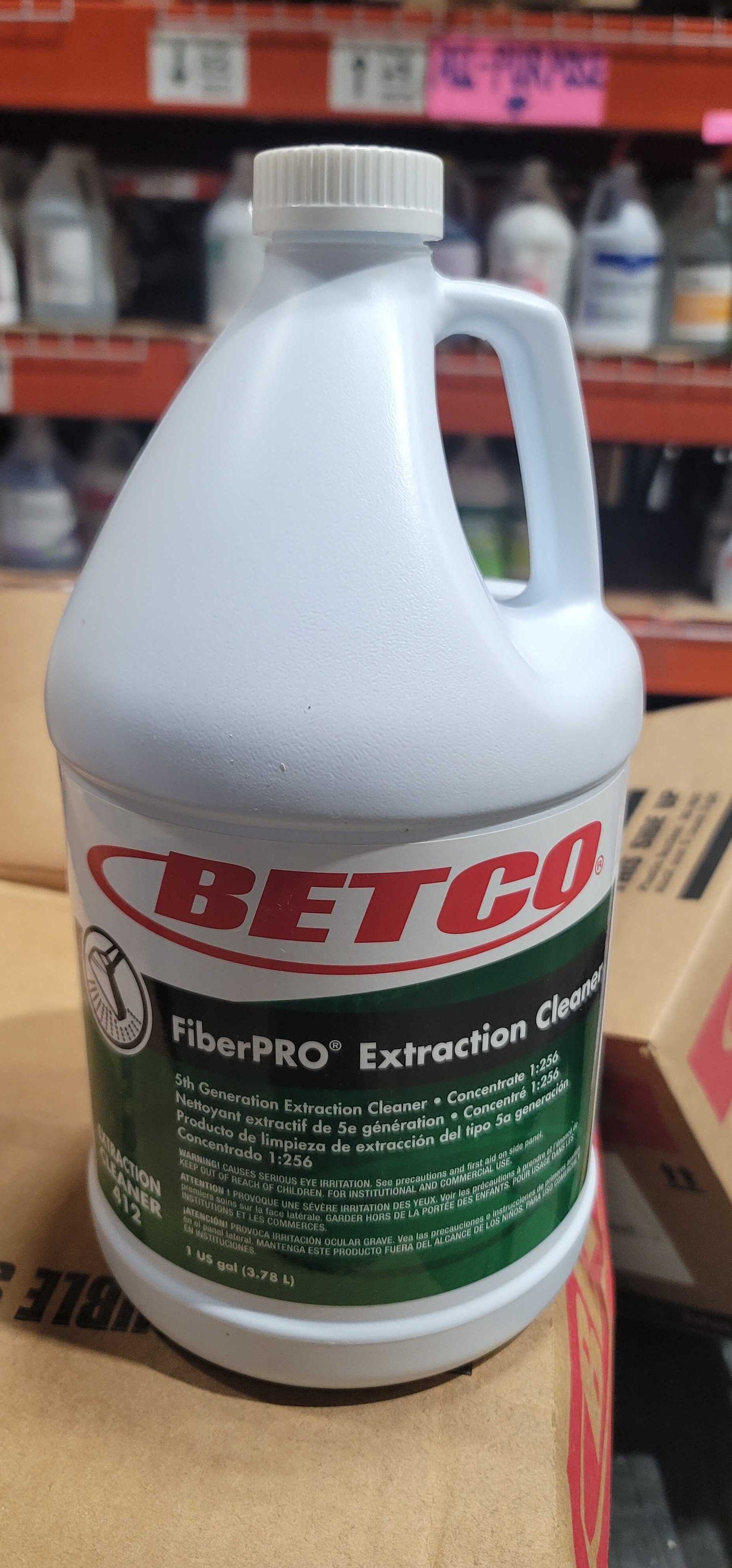 Betco® FiberPRO Extraction Cleaner, Pleasant Scent, 1 gal Bottle, 4/Carton