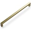 Hickory Hardware 1 Pack Solid Core Kitchen Cabinet Pulls, Luxury Cabinet Handles, Hardware for Doors & Dresser Drawers, 8-13/16 Inch (224mm) Hole Center, Elusive Golden Nickel, Skylight Collection