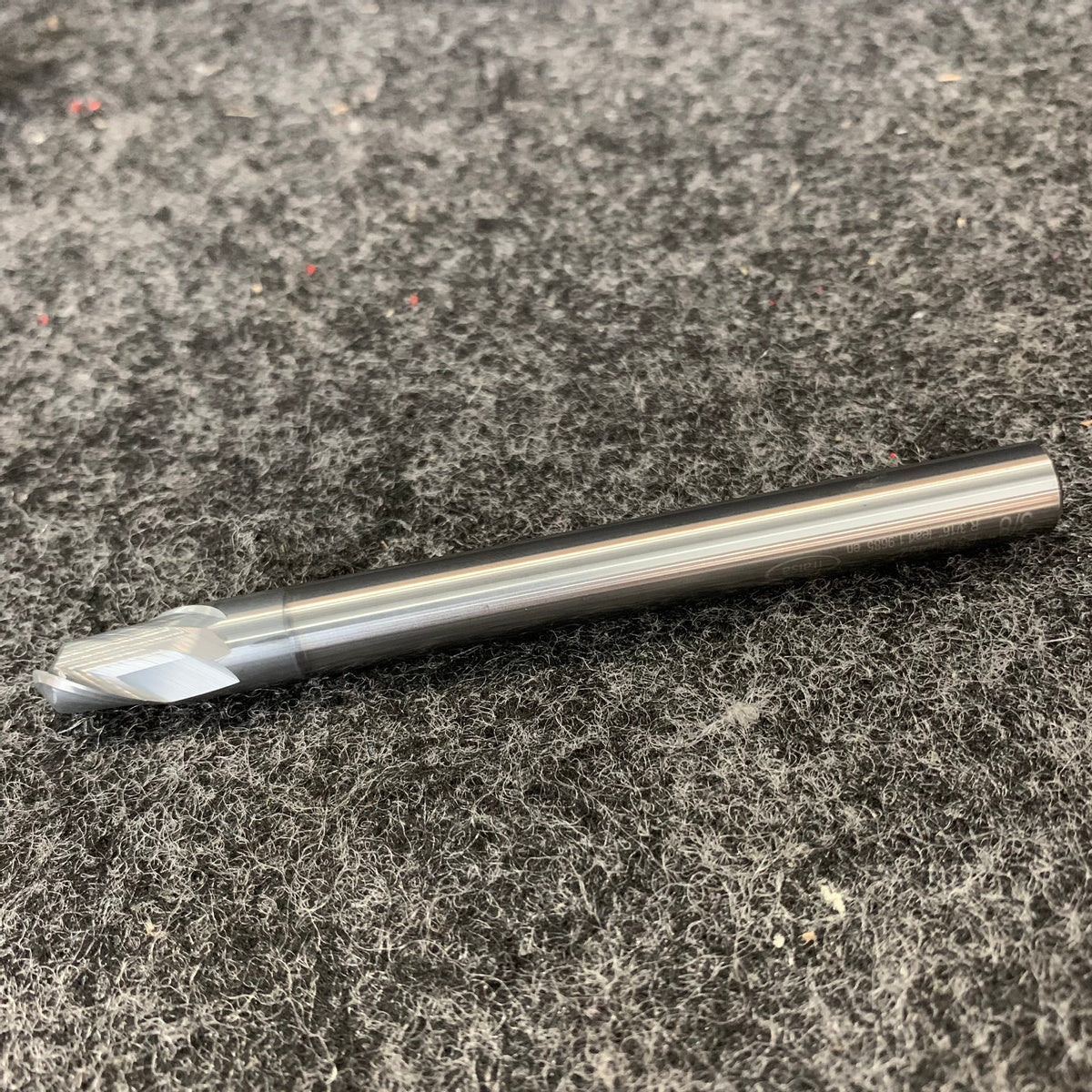P5810432 Solid Carbide Ball End Mill 2 Flute 3/8in X4" Shank R 3/16in