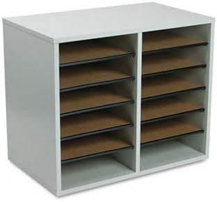 Safco Wood Adjustable Organizer Grey-9420GR