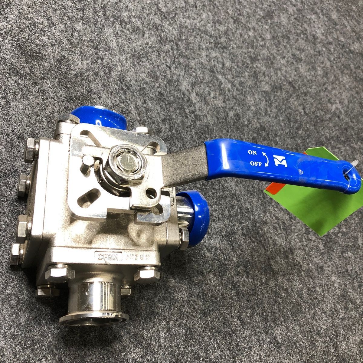 Haitima Sanitary Muti-port 3-way Sanitary Stainless Steel Ball Valves - 1 1/2 in. - 'L' Port