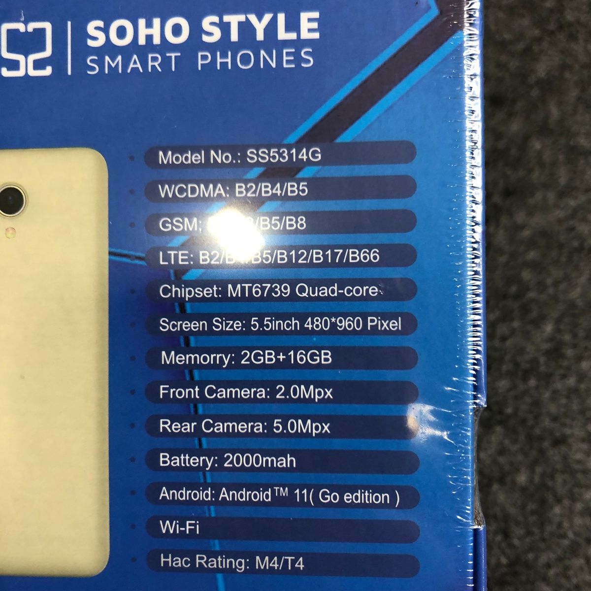 Lot Of 3- Soho Style Ss5314g 5.5 Quad Core Smart Phone