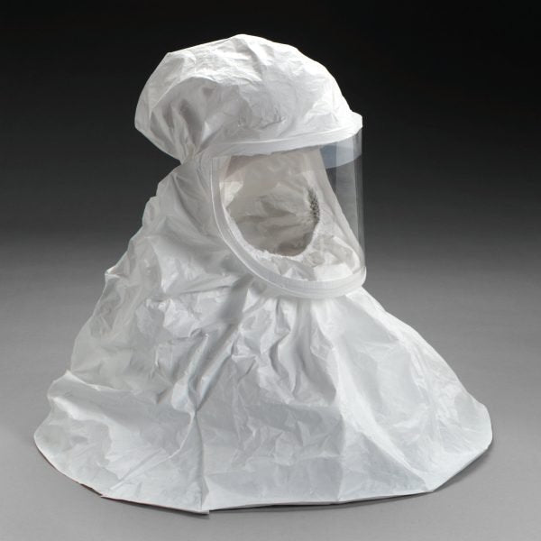 3M White Respirator Hood, Respiratory Protection BE-10-20, Regular (Case of 20)