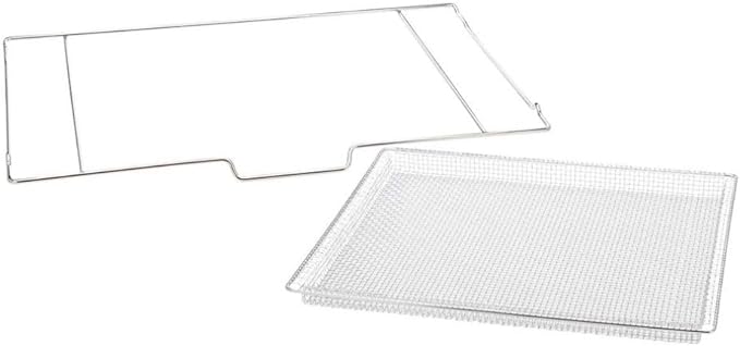 Frigidaire AIRFRYTRAY Ready Cook Oven Insert, Silver Basket: 18.4” x 15.3” x 0.8”, Rack: 24.1” x 15.3”, 15.2 ounces