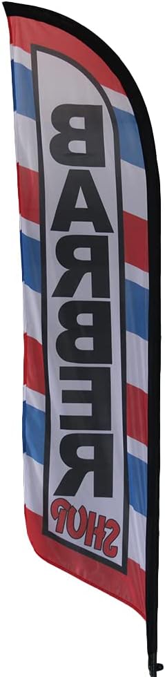 Custom Design Knitted Polyester Beach Feather Flag Promotional Swooper Banner Without Poles And Base