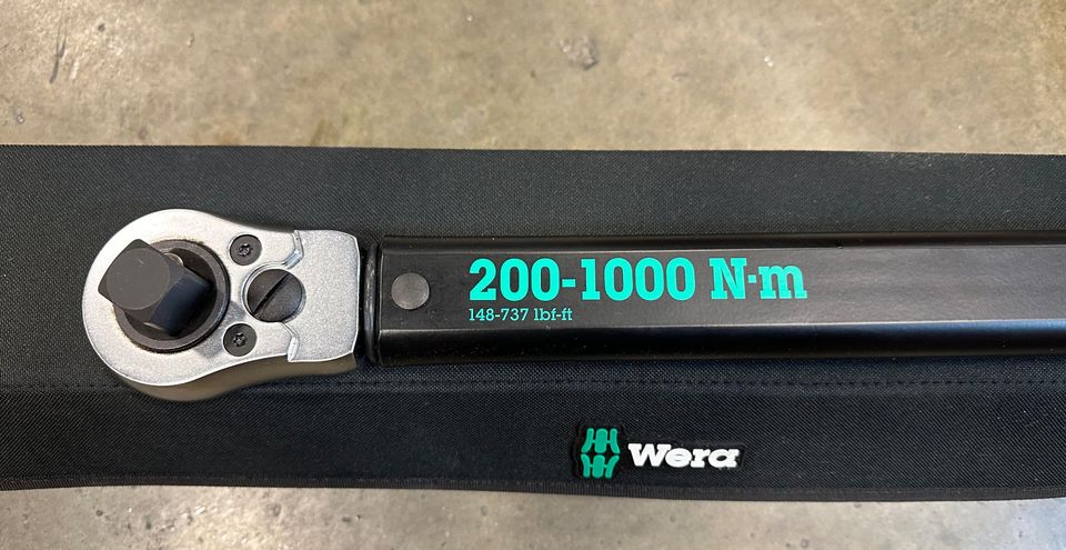 Wera Tools Click-Torque E1 Torque wrench Drive 200-1000 Nm