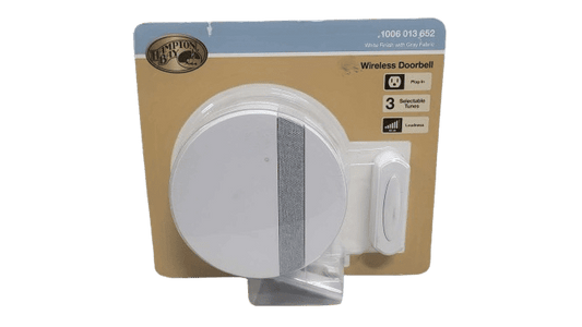 Hampton Bay Wireless Round Plug-In Door Bell Kit HB-7315-00