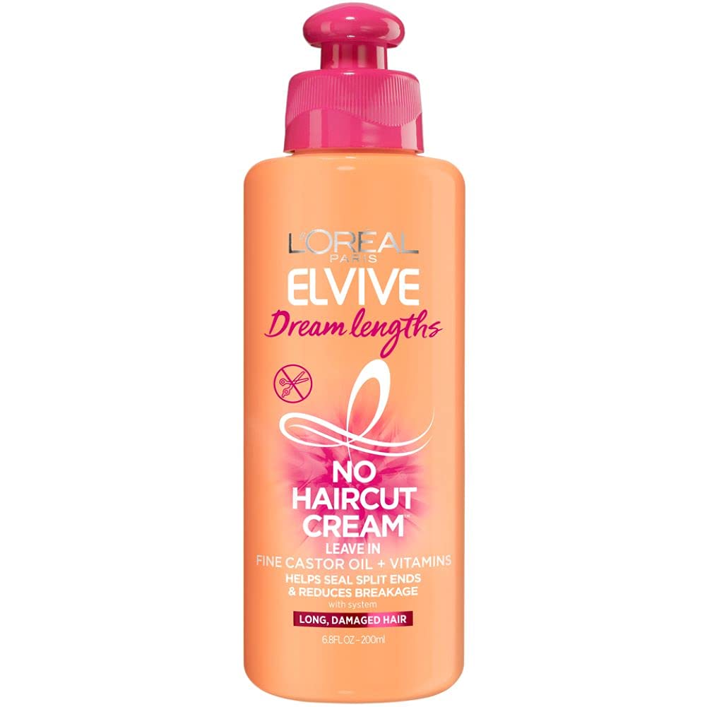 Loreal Paris Elvive Dream Lengths No Haircut Cream Leave In Conditioner, 6.8 fl. oz.