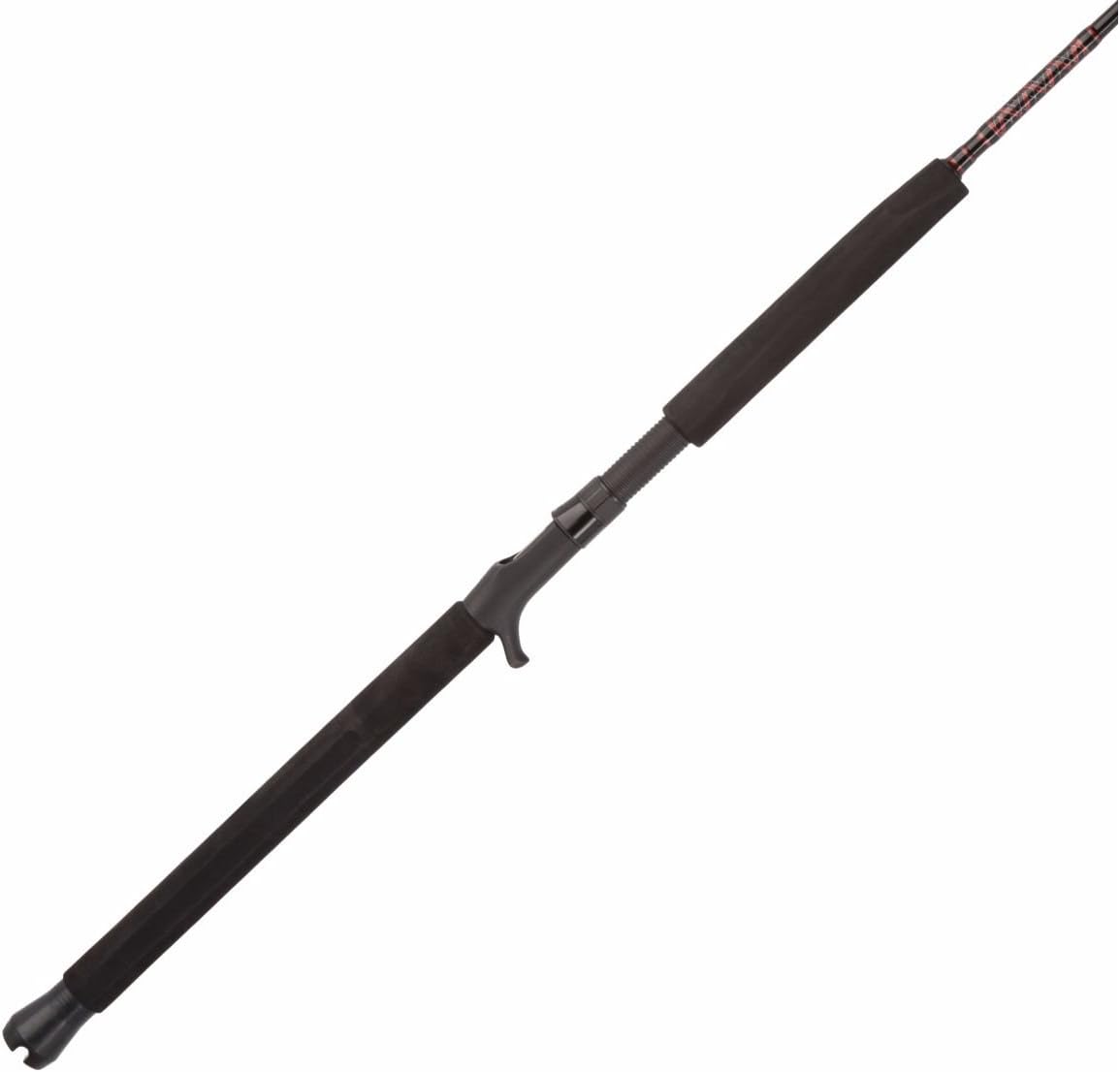 PENN Rampage Jig 6’6” Nearshore/Offshore Spinning Rod; 1-Piece Fishing Rod, 30-80lb Line Rating, Medium Rod Power, Moderate Fast Action, 2-5 oz. Lure Rating