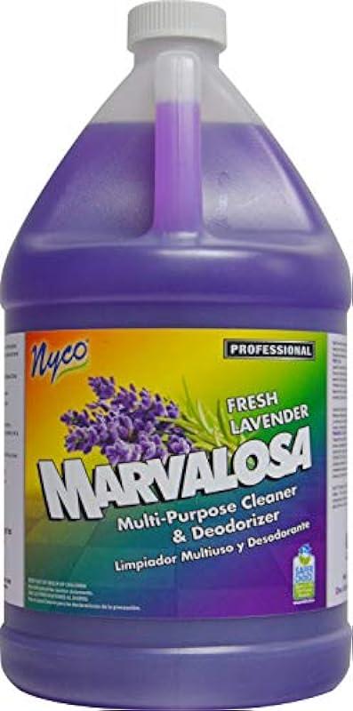 Nyco MARVALOSA Fresh Lavender Multi-Purpose Cleaner & Deodorizer - Gallon Bottle - EPA Safer Choice Certified - Concentrated - Cleans Dirt & Light Oils - Smells Great!