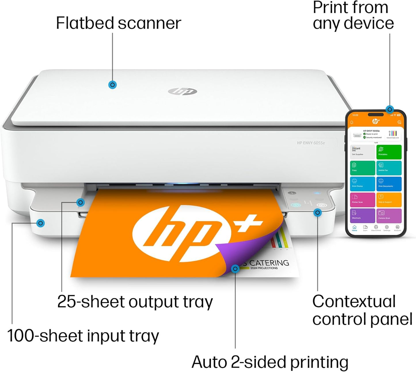 HP ENVY 6055e Wireless Color Inkjet Printer