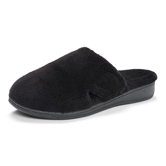 VIONIC Women's Gemma Mule Slipper, Black, 9 M