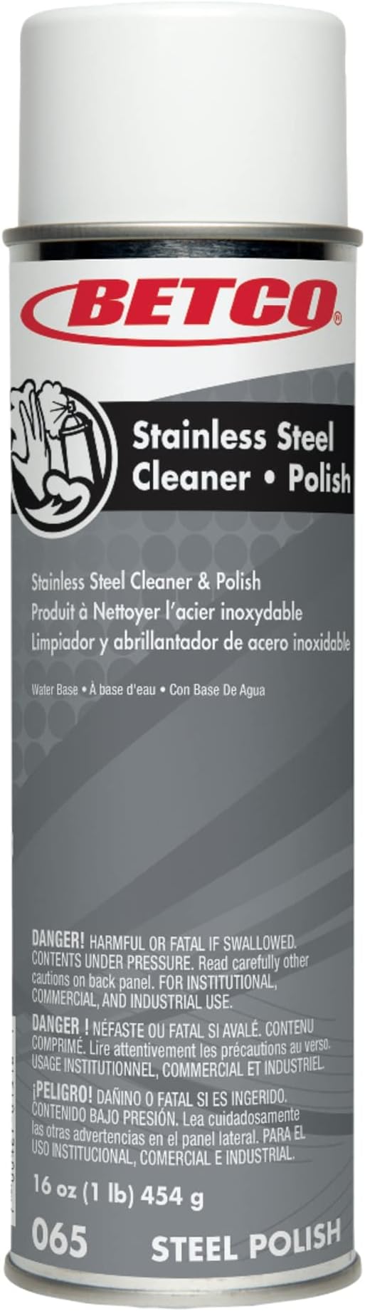 Betco® Aerosol Stainless Steel Cleaner And Polish, 17 Oz Can